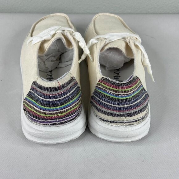 Gypsy Jazz Poppy Cream Multi Color Heel Slip On Shoe - Picture 5 of 7
